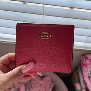 Coach Hot Pink Leather Wallet